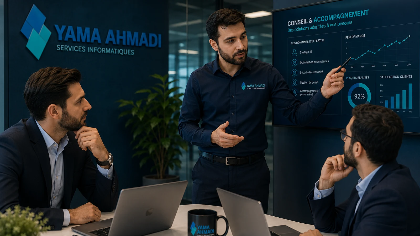 Présentation de conseil informatique pour professionnels par Yama Ahmadi