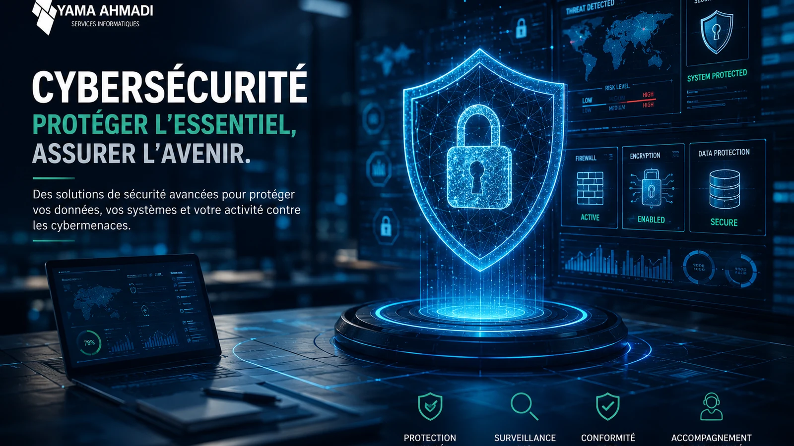 Solutions de cybersécurité pour entreprises et professionnels