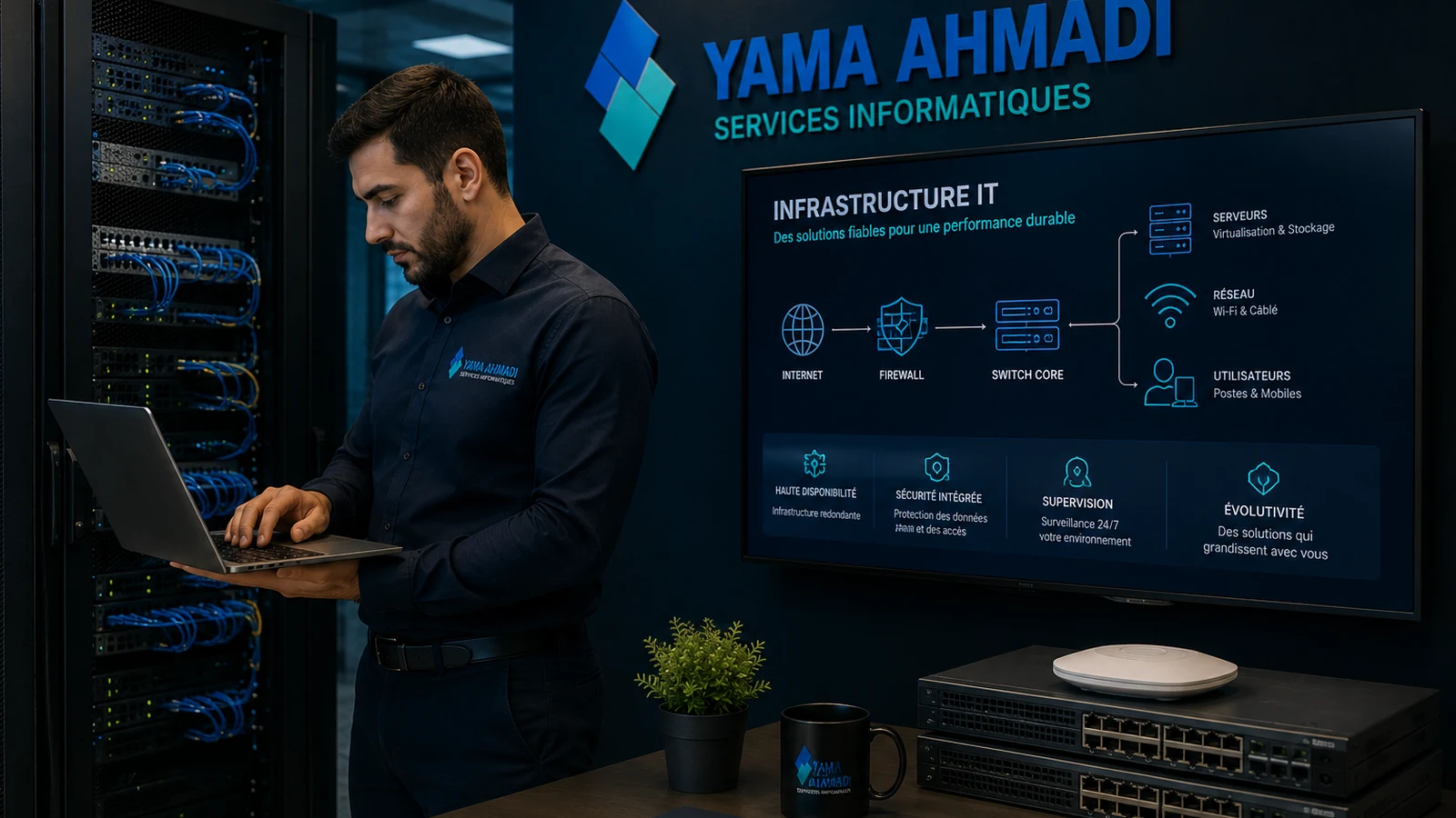 Présentation d’une infrastructure IT sécurisée et évolutive par Yama Ahmadi